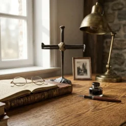 Crucifixion Nail Cross Writing desk