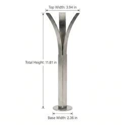 Modern Stainless Steel Vase with Geometric Design for Minimalist Table Centerpiece
