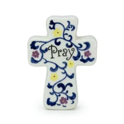 Hand-painted porcelain cross