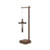 Hanging wooden crucifix on a stand for tabletop decor - Montessa